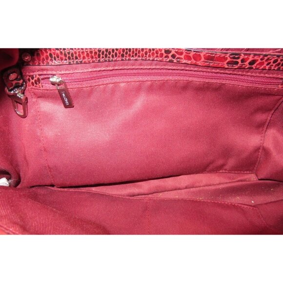 DANIER Italian leather python embossed snakeskin tote & small handbag twin set - Picture 9 of 16